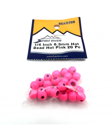 BEAD 6,4 mm HOT PINK